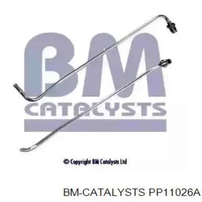 000076 Bosal Tubo de sensor de pressão dos gases de escape