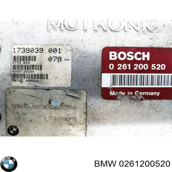Módulo de direção (Centralina eletrônica) de motor 0261200520 BMW