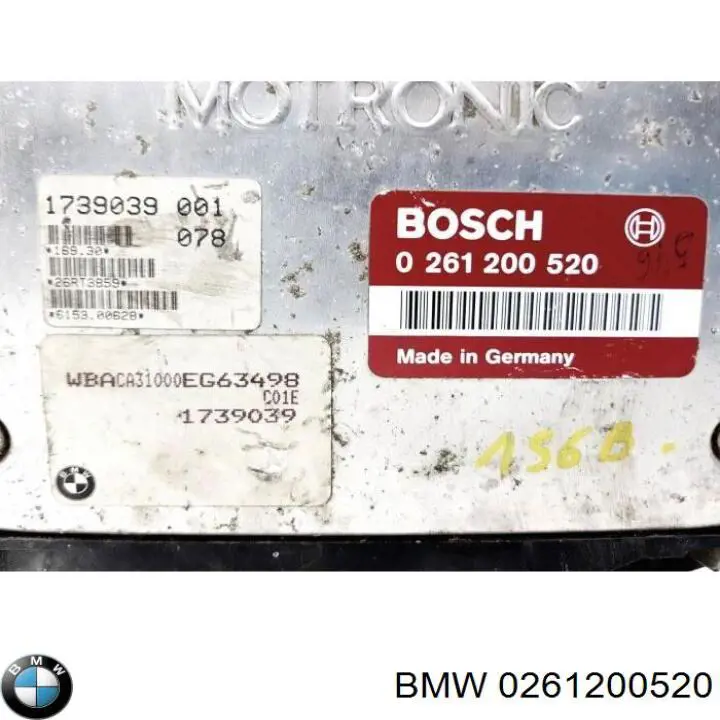 Módulo de direção (Centralina eletrônica) de motor BMW 0261200520
