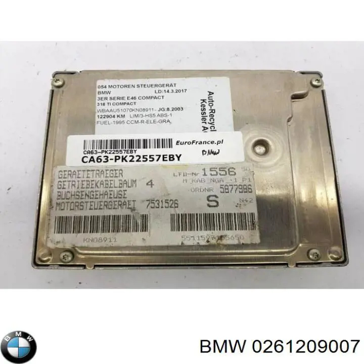  0261209007 BMW
