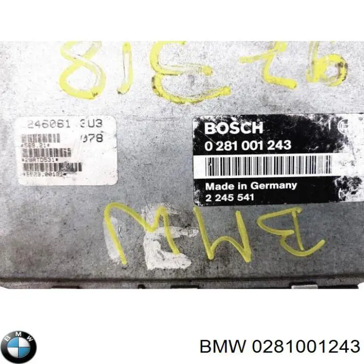 Módulo de direção (Centralina eletrônica) de motor 0281001243 BMW