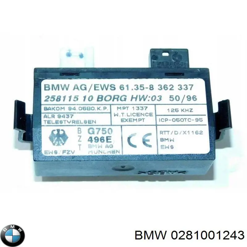 0281001243 BMW Módulo de direção (Centralina eletrônica) de motor
