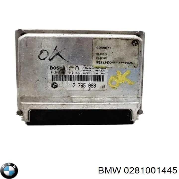 Módulo de direção (Centralina eletrônica) de motor BMW 0281001445