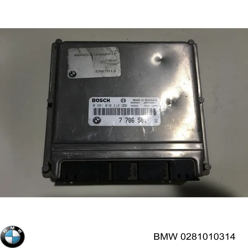 Módulo de direção (Centralina eletrônica) de motor BMW 0281010314