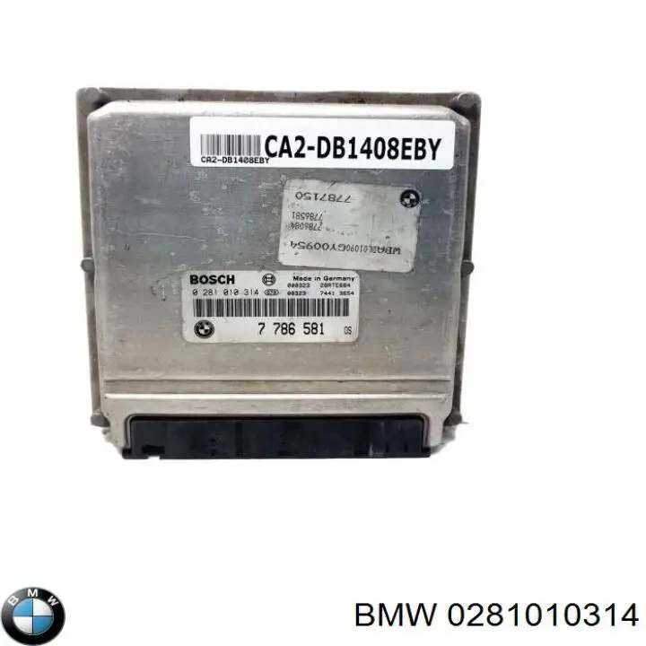 Módulo de direção (Centralina eletrônica) de motor 0281010314 BMW