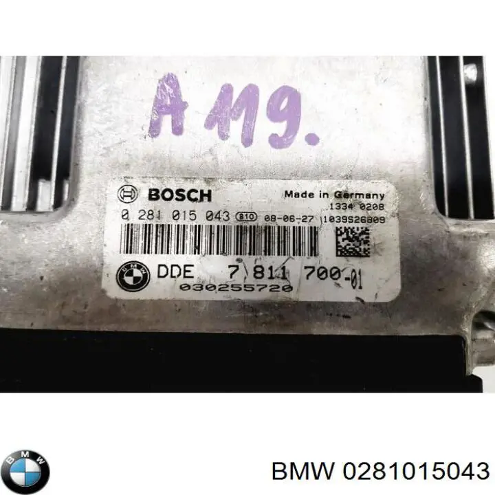Módulo de direção (Centralina eletrônica) de motor BMW 0281015043 preço, a partir de 136,44 USD