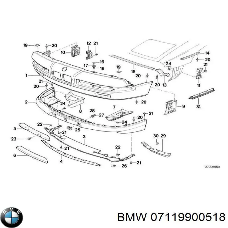 Compre 07119900518 BMW Parafuso de cabeça de motor (CBC)