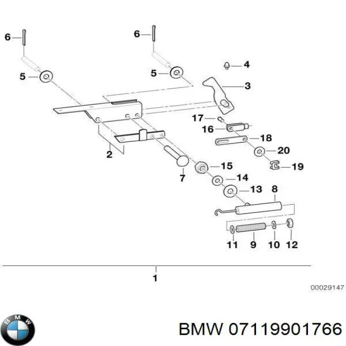 07119901766 BMW Arruela do injetor superior
