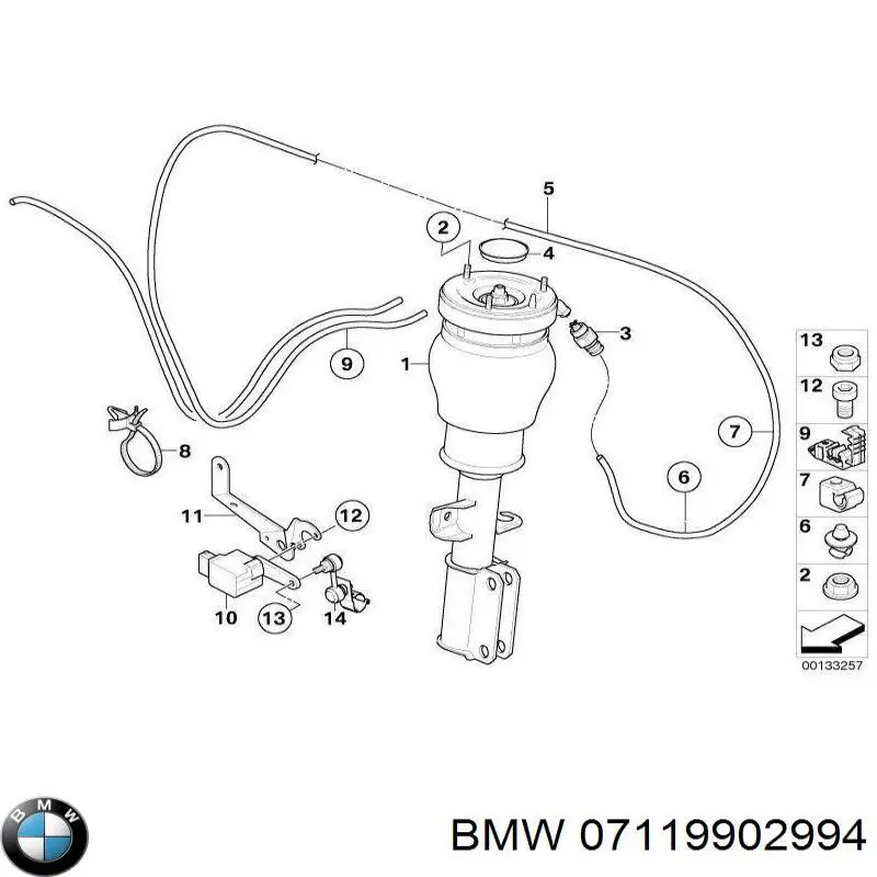 Compre 07119902994 BMW Parafuso de cabeça de motor (CBC)