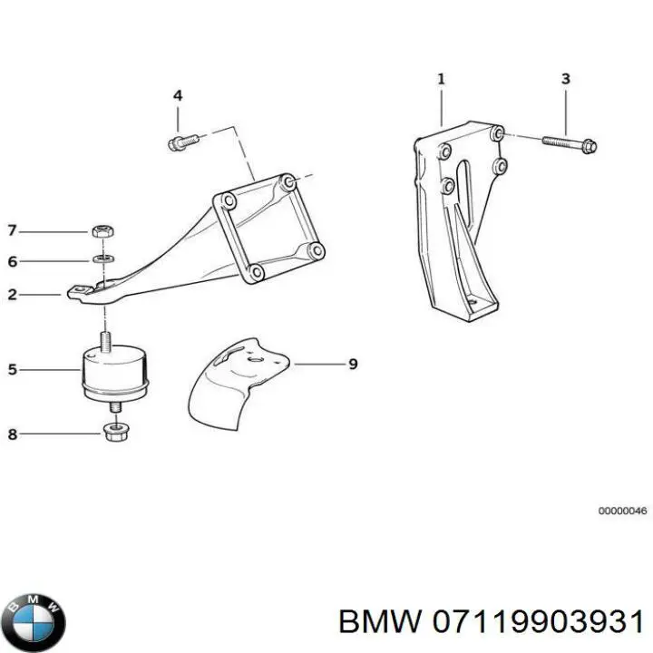Parafuso de fixação de braço oscilante dianteiro, inferior BMW 07119903931 preço, a partir de 1,38 USD