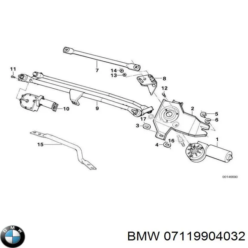 Compre 07119904032 BMW Porca de fixação de tubo de admissão do silenciador (de calças)