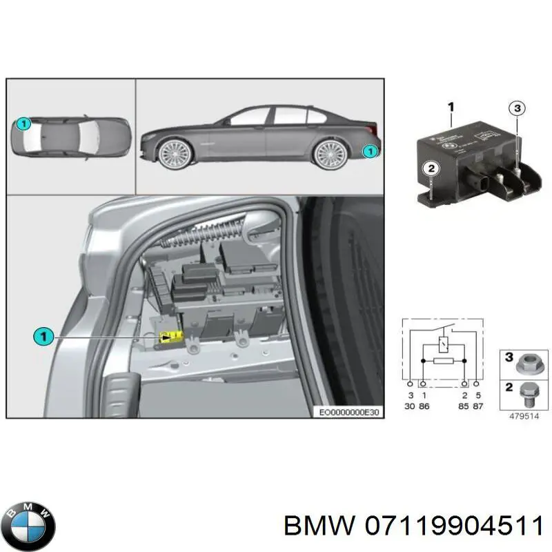 Compre 07119904511 BMW Parafuso de fixação de braço oscilante dianteiro, inferior