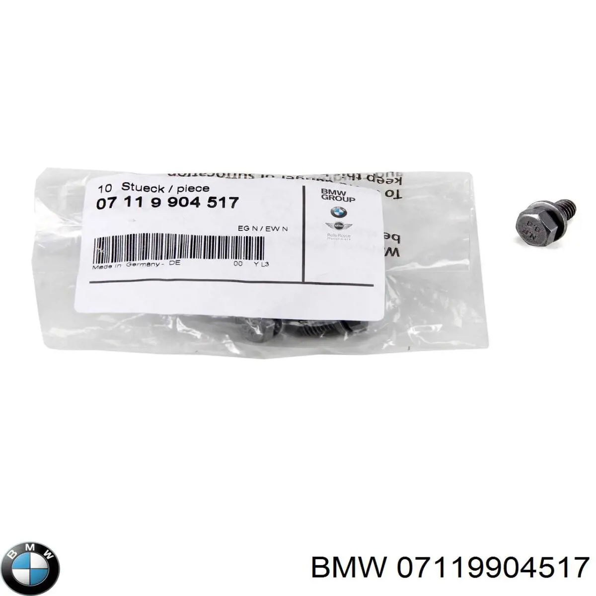 Parafuso de fixação de braço oscilante dianteiro, inferior BMW 07119904517 preço, a partir de 1,60 USD