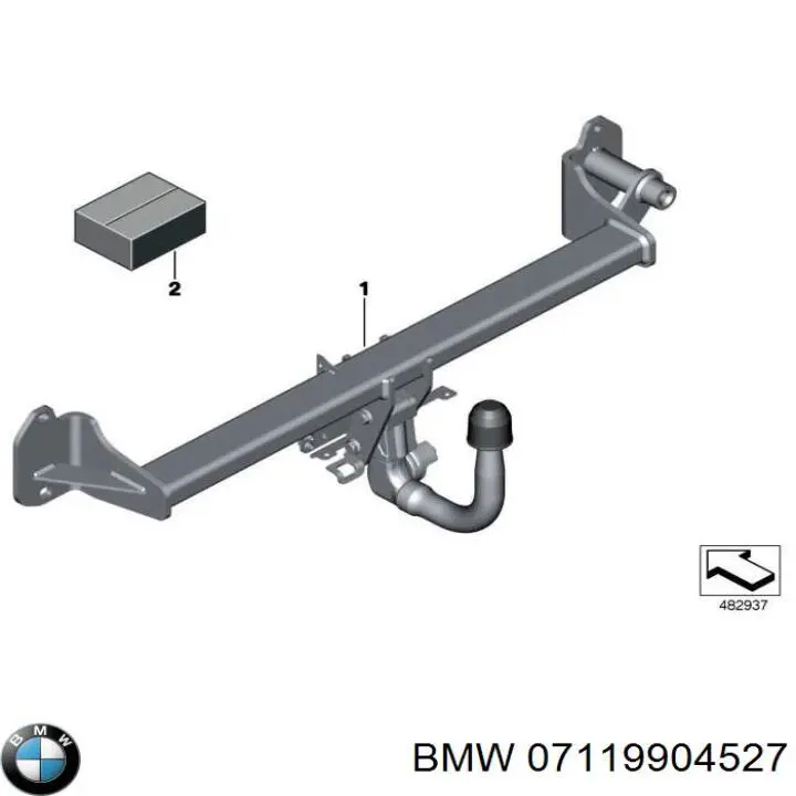 07119904527 BMW Parafuso de fixação de braço oscilante dianteiro, inferior
