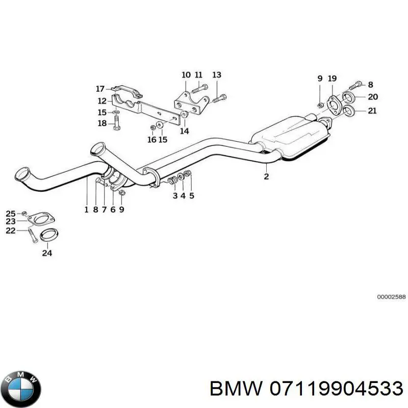 07119904533 BMW Parafuso de cabeça de motor (CBC)