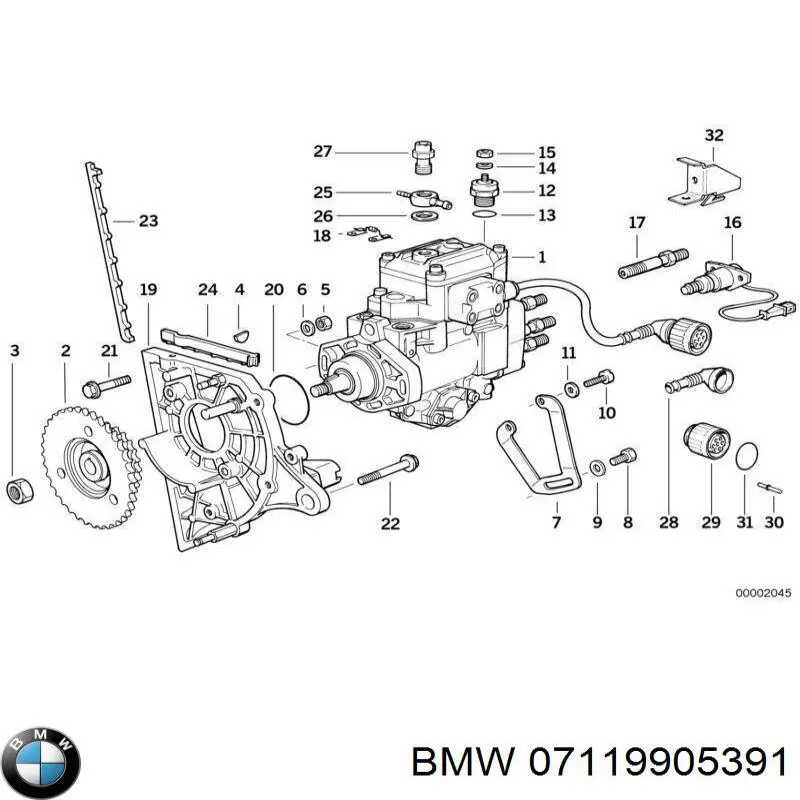 Parafuso de fixação de braço oscilante dianteiro, inferior BMW 07119905391 preço, a partir de 5,18 USD
