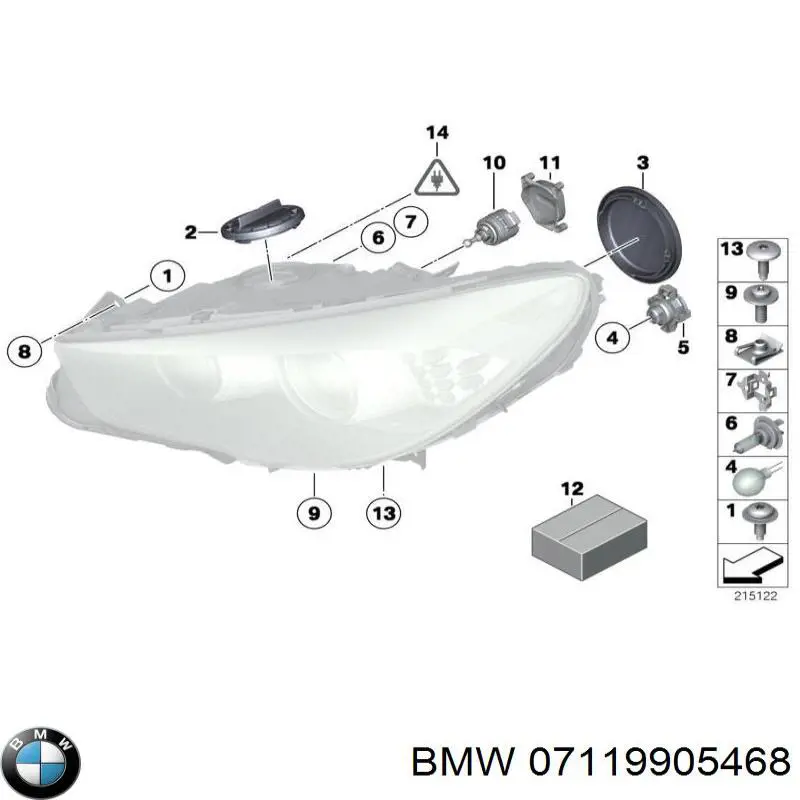Lâmpada das luzes de posição dianteiras BMW 07119905468 preço, a partir de 31,66 USD