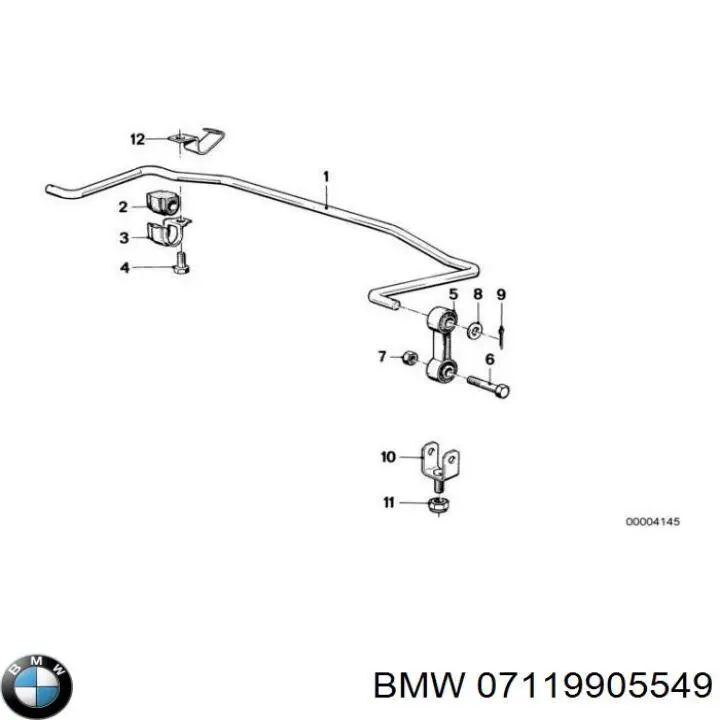 07119905549 BMW Parafuso de cabeça de motor (CBC)