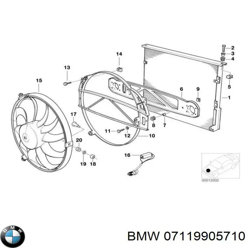 Porca de fixação de tubo de admissão do silenciador (de calças) BMW 61611382282 preço, a partir de 2,93 USD
