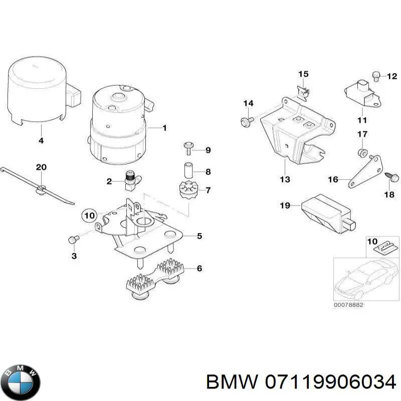 Parafuso de fixação de braço oscilante dianteiro, inferior BMW 07119906034 preço, a partir de 3,25 USD