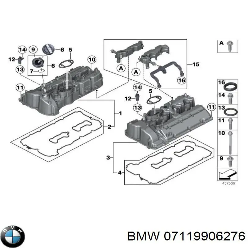 Anel de compressão do gargalho de enchimento de óleo BMW 07119906276 preço, a partir de 3,65 USD
