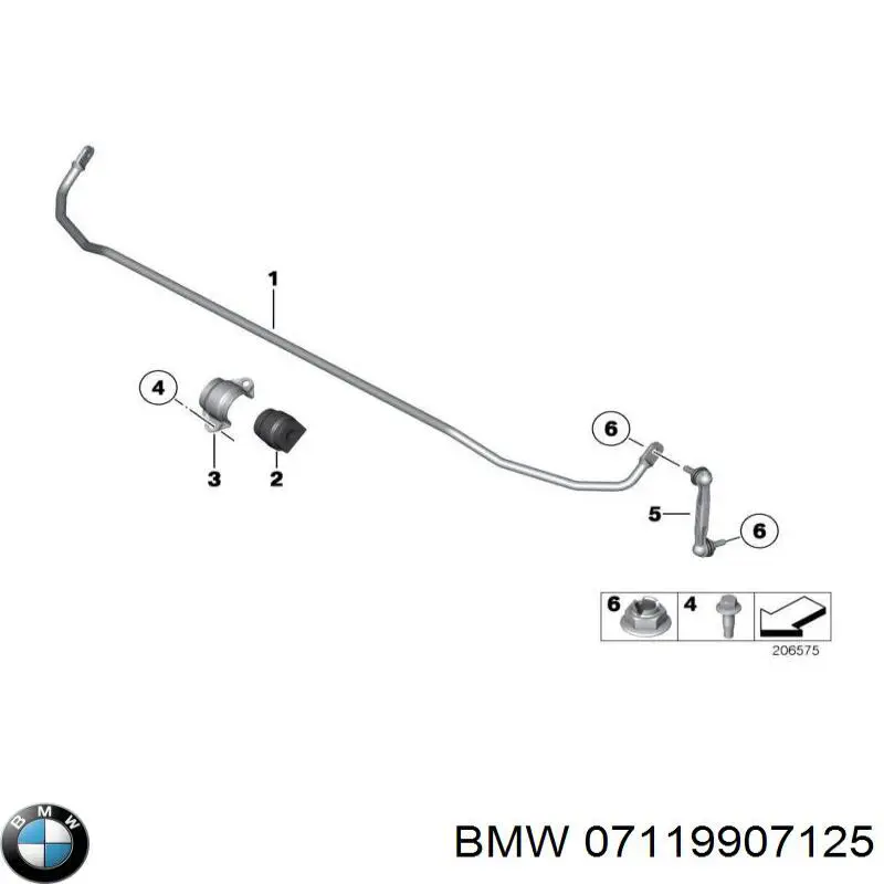07119907125 BMW Rolamento de cubo traseiro