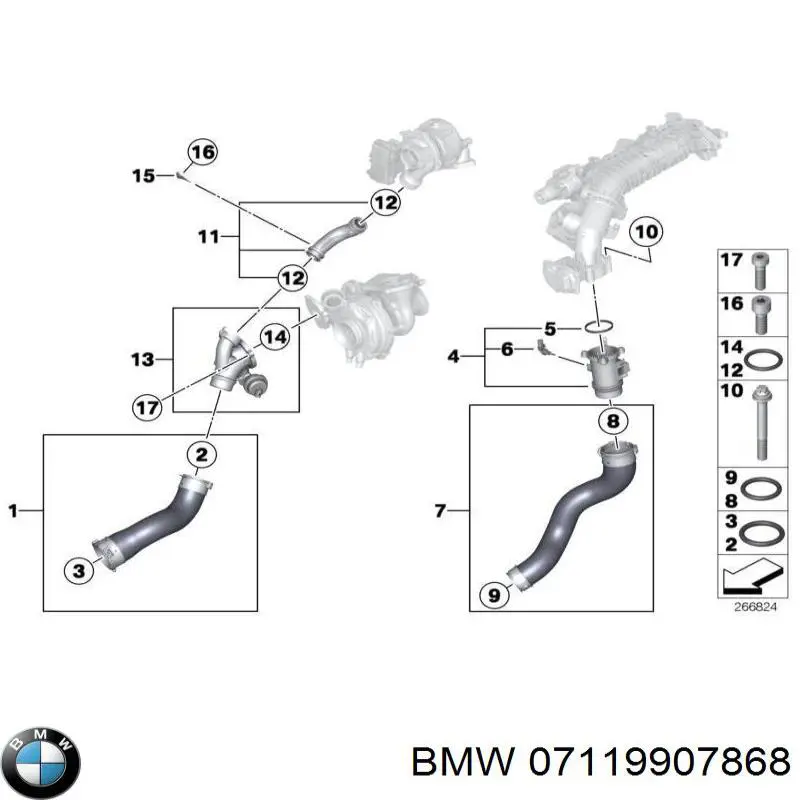 07119907868 BMW Vedante de tampa do gargalho de enchimento de óleo