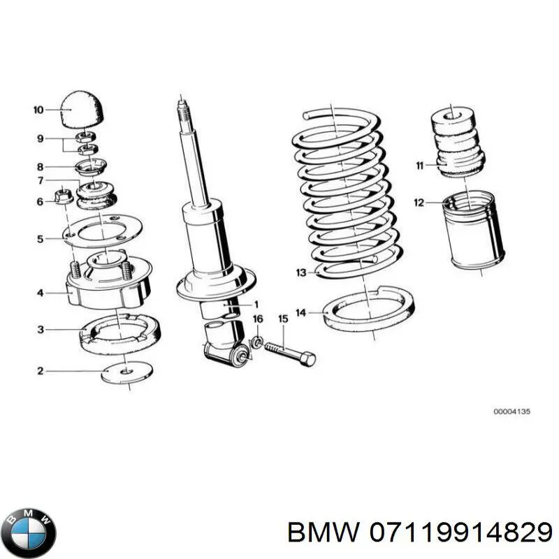 Parafuso de fixação de braço oscilante dianteiro BMW 07119914829 preço, a partir de 15,11 USD