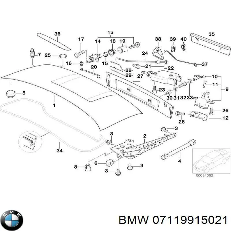 Parafuso de fixação de braço oscilante dianteiro, inferior BMW 07119915021 preço, a partir de 6,36 USD