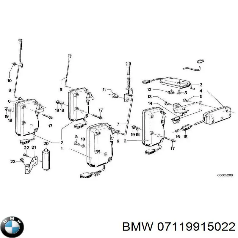 Compre 07119915022 BMW Parafuso de fixação de braço oscilante dianteiro, inferior