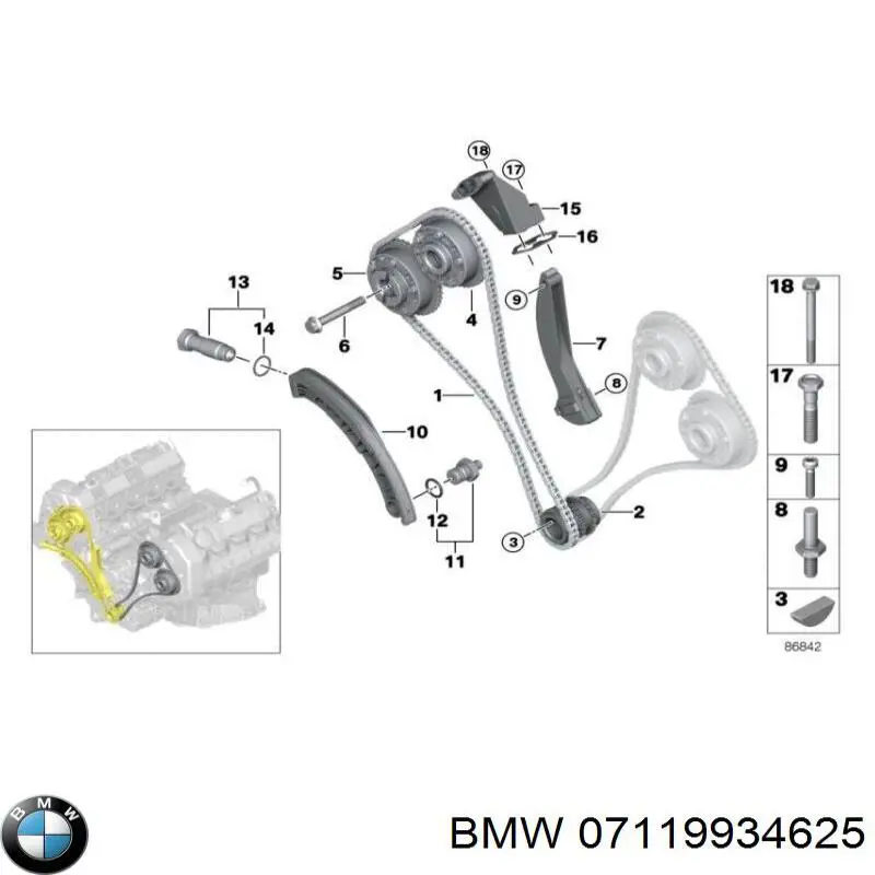  BMW 07119934625 preço, a partir de 0,52 USD