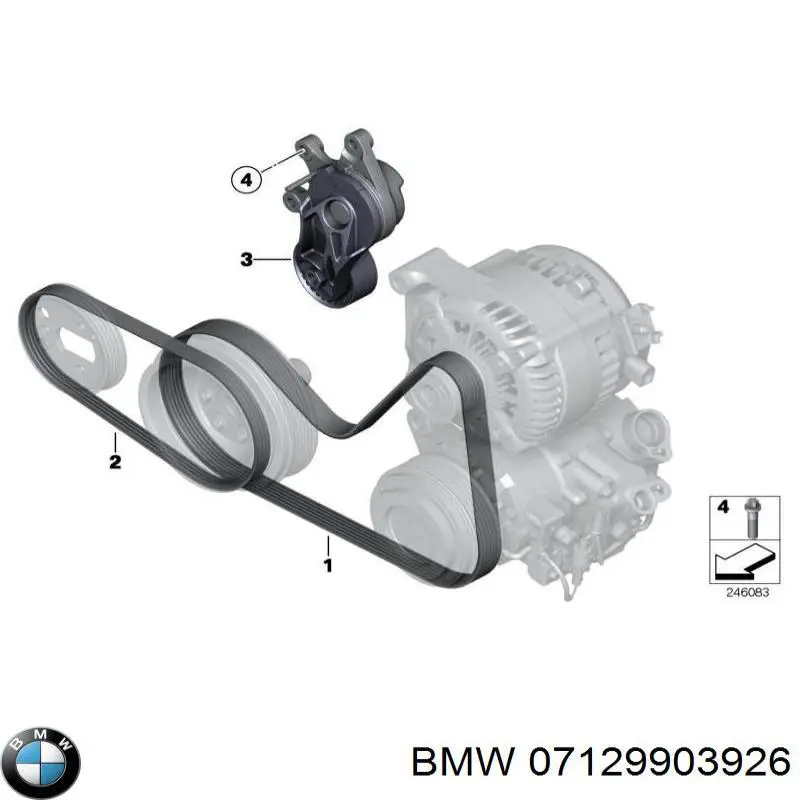 Parafuso do sistema de escape (do silenciador) BMW 07129903926 preço, a partir de 5,15 USD