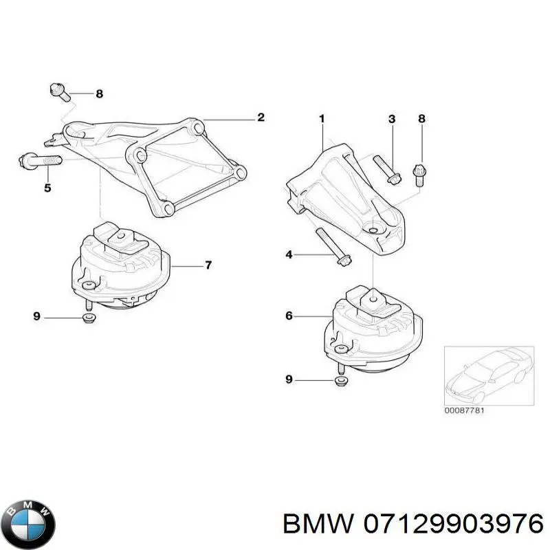 Compre 07129903976 BMW Rolamento de cubo traseiro