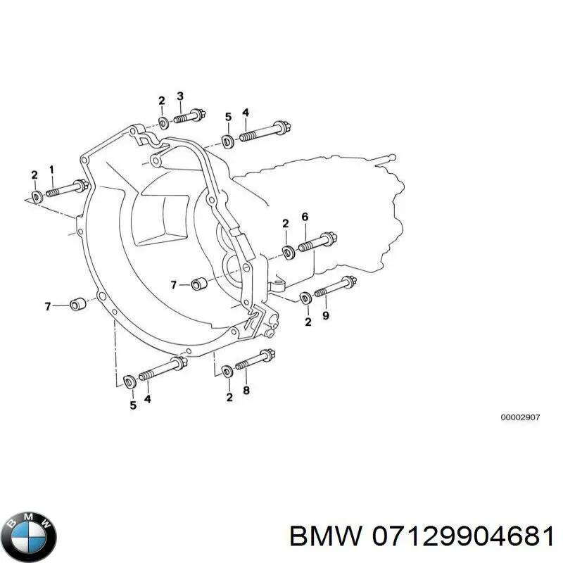 Compre 07129904681 BMW Parafuso de cabeça de motor (CBC)