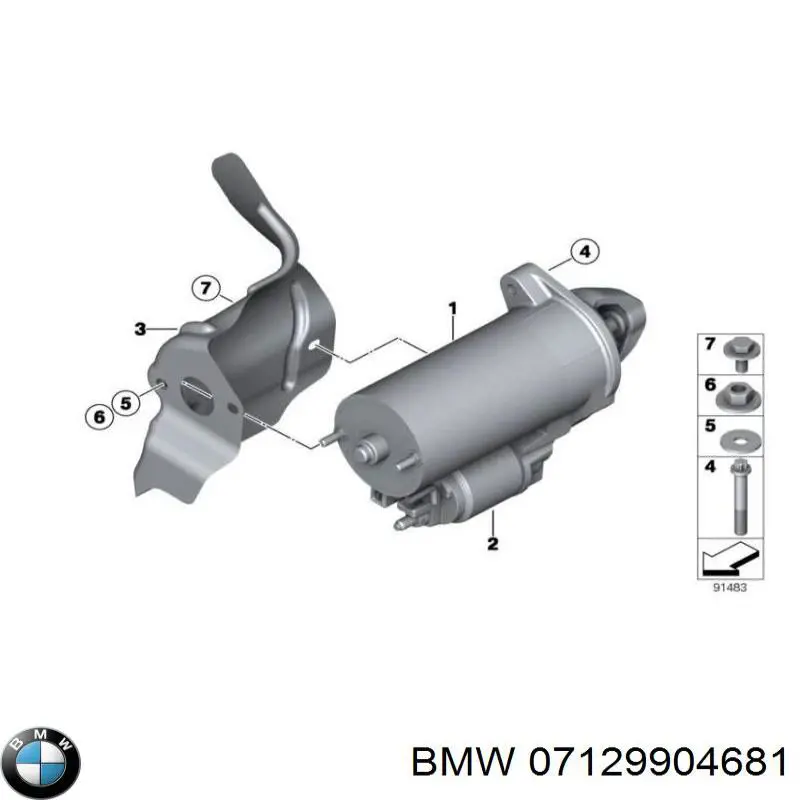 Parafuso de cabeça de motor (CBC) BMW 07129904681 preço, a partir de 6,81 USD