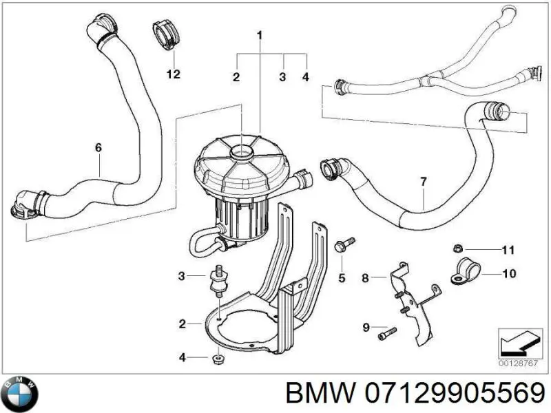 07129905569 BMW Parafuso de cabeça de motor (CBC)