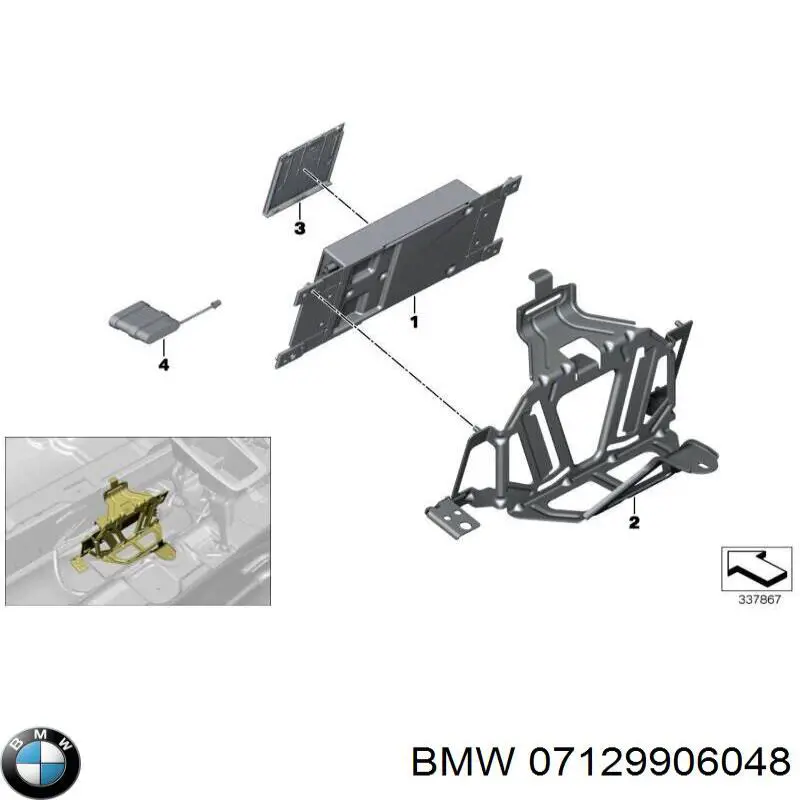 Compre 07129906048 BMW Porca de fixação de tubo de admissão do silenciador (de calças)