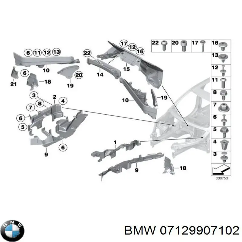 Compre 07129907102 BMW Rolamento de cubo traseiro