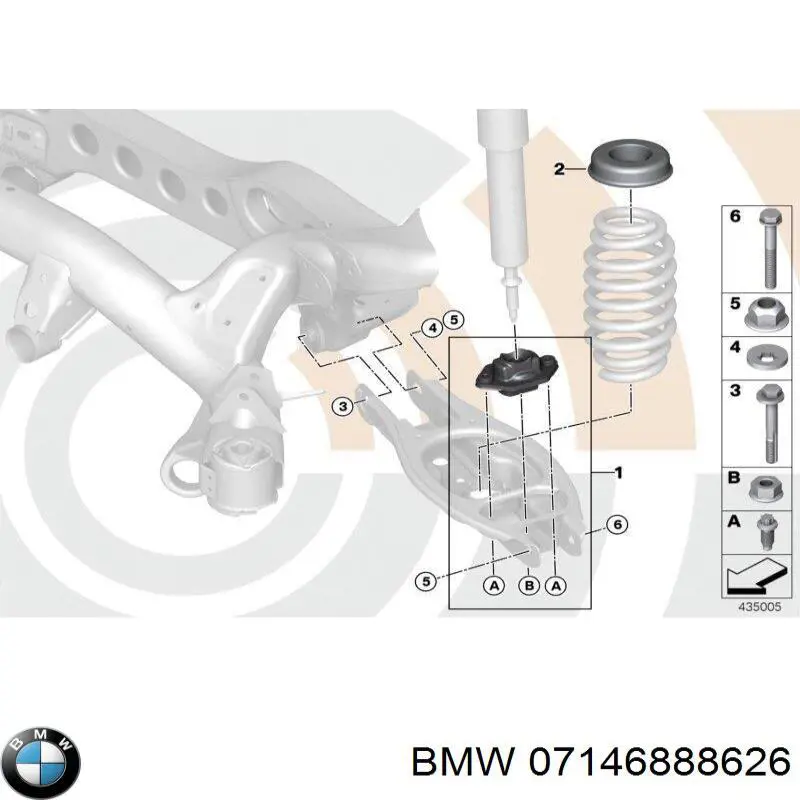 Parafuso de fixação do braço oscilante inferior traseiro, interno BMW 07146888626 preço, a partir de 13,85 USD