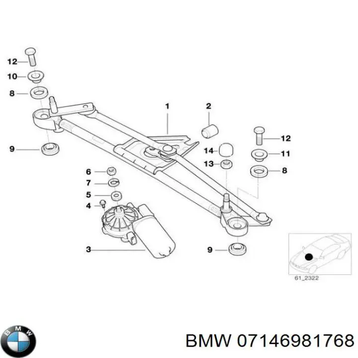 Cápsula (prendedor) de fixação do forro do pára-choque do pára-lama dianteiro BMW 07146981768 preço, a partir de 6,74 USD