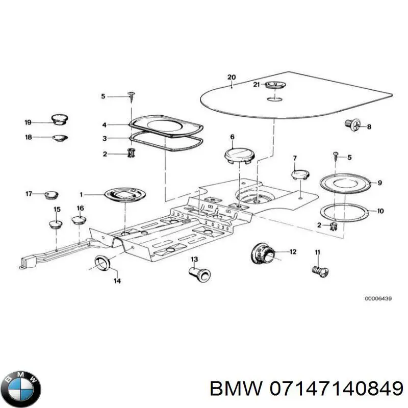 Tampão de fundo de carroçaria BMW 3  G20, G80, G28