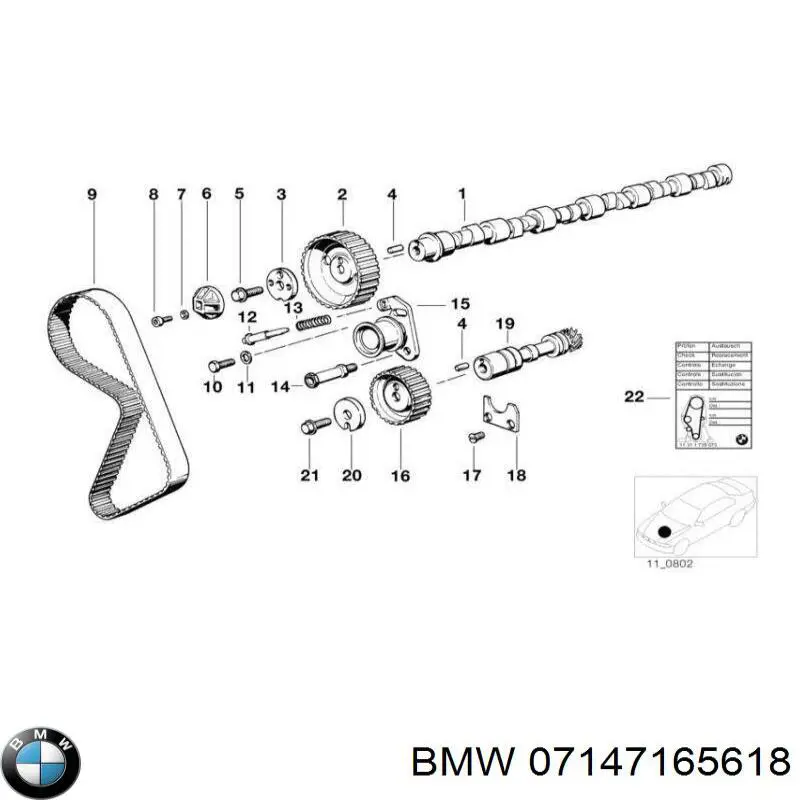 Parafuso de fixação de braço oscilante dianteiro, inferior BMW 07147165618 preço, a partir de 1,66 USD