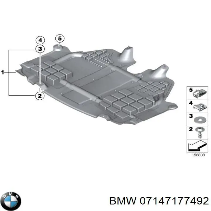 Parafuso de proteção de motor BMW 07147177492 preço, a partir de 1,79 USD