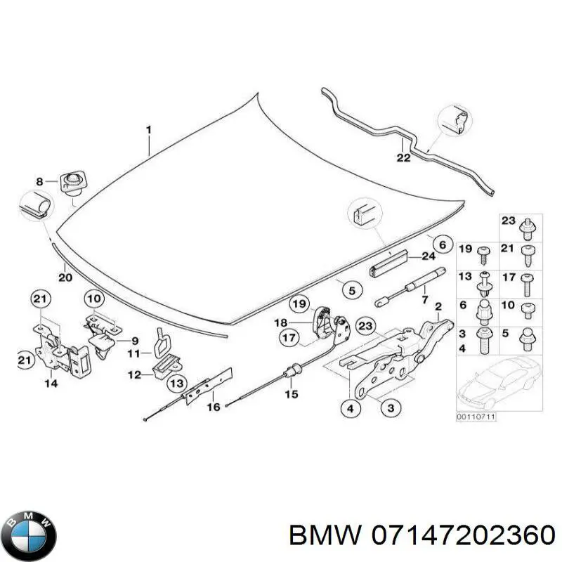 Parafuso de fixação de braço oscilante dianteiro, inferior BMW 07147202360 preço, a partir de 2,77 USD
