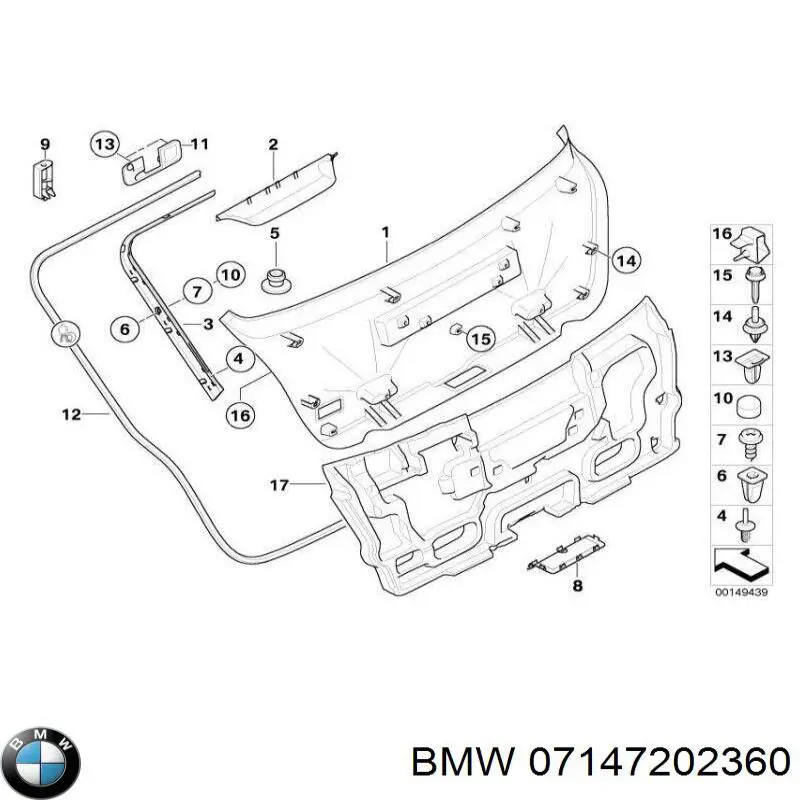 Compre 07147202360 BMW Parafuso de fixação de braço oscilante dianteiro, inferior