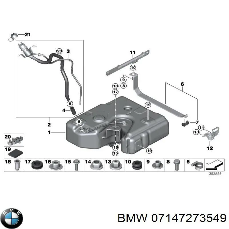 Painel de fixação de matrícula dianteira BMW 07147273549 preço, a partir de 18,64 USD