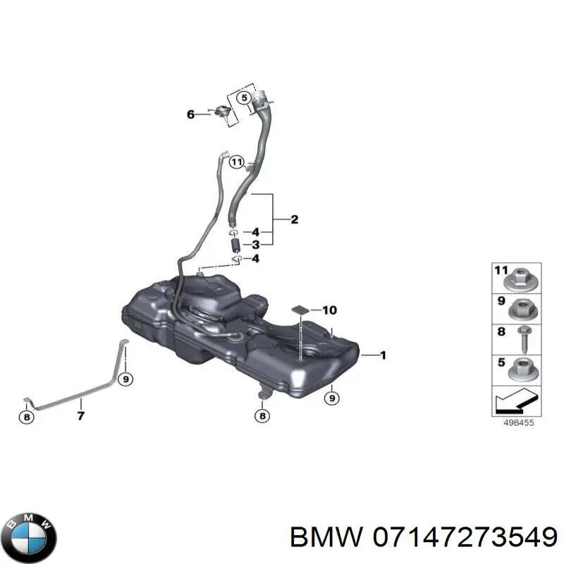 Compre 07147273549 BMW Painel de fixação de matrícula dianteira
