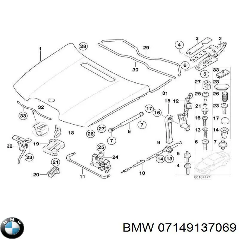  BMW 07149137069 preço, a partir de 2,77 USD