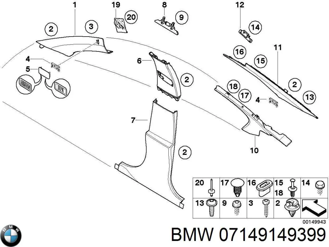  BMW 07149149399 preço, a partir de 3,91 USD