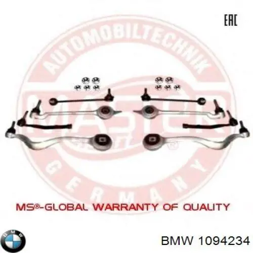 Braço oscilante inferior direito de suspensão dianteira 1094234 BMW